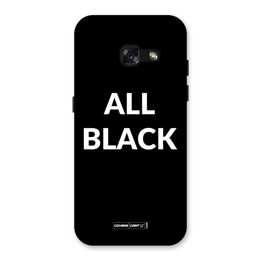 Raftaar All Black Back Case for Galaxy A3 (2017)