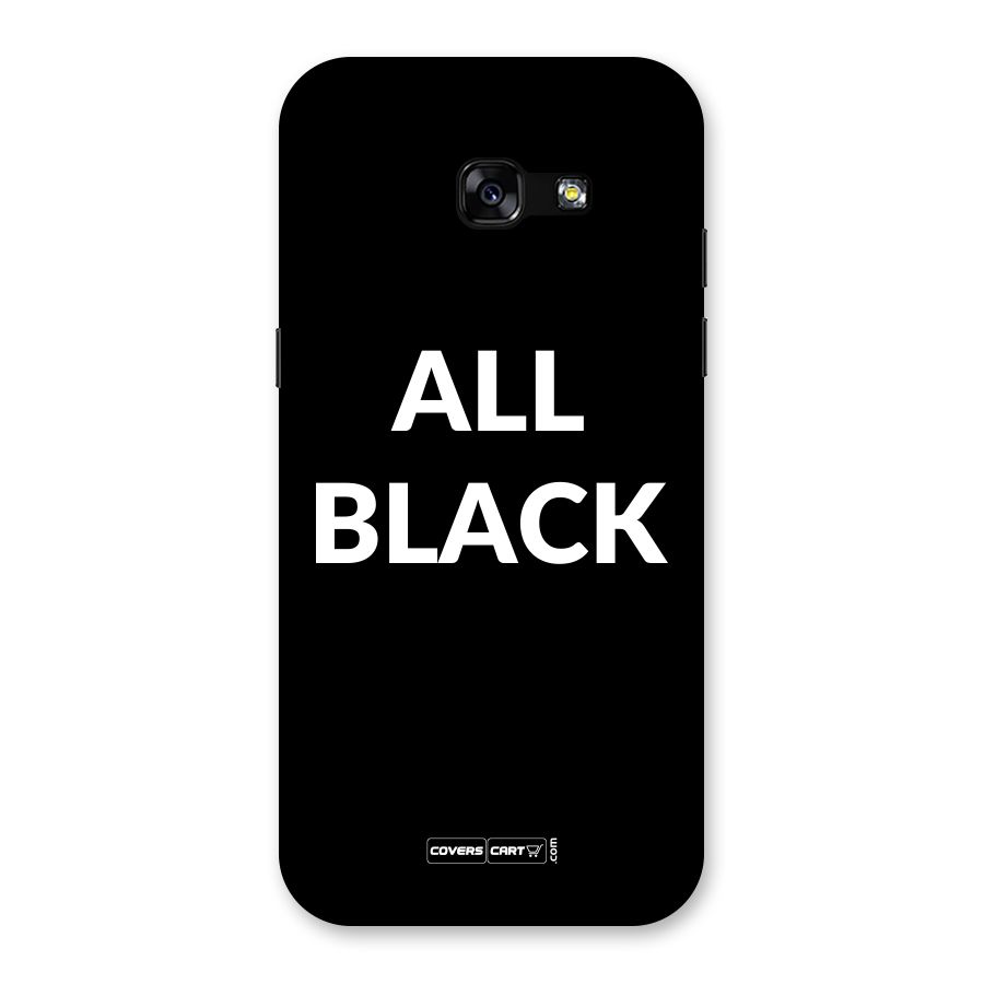 Raftaar All Black Back Case for Galaxy A5 2017