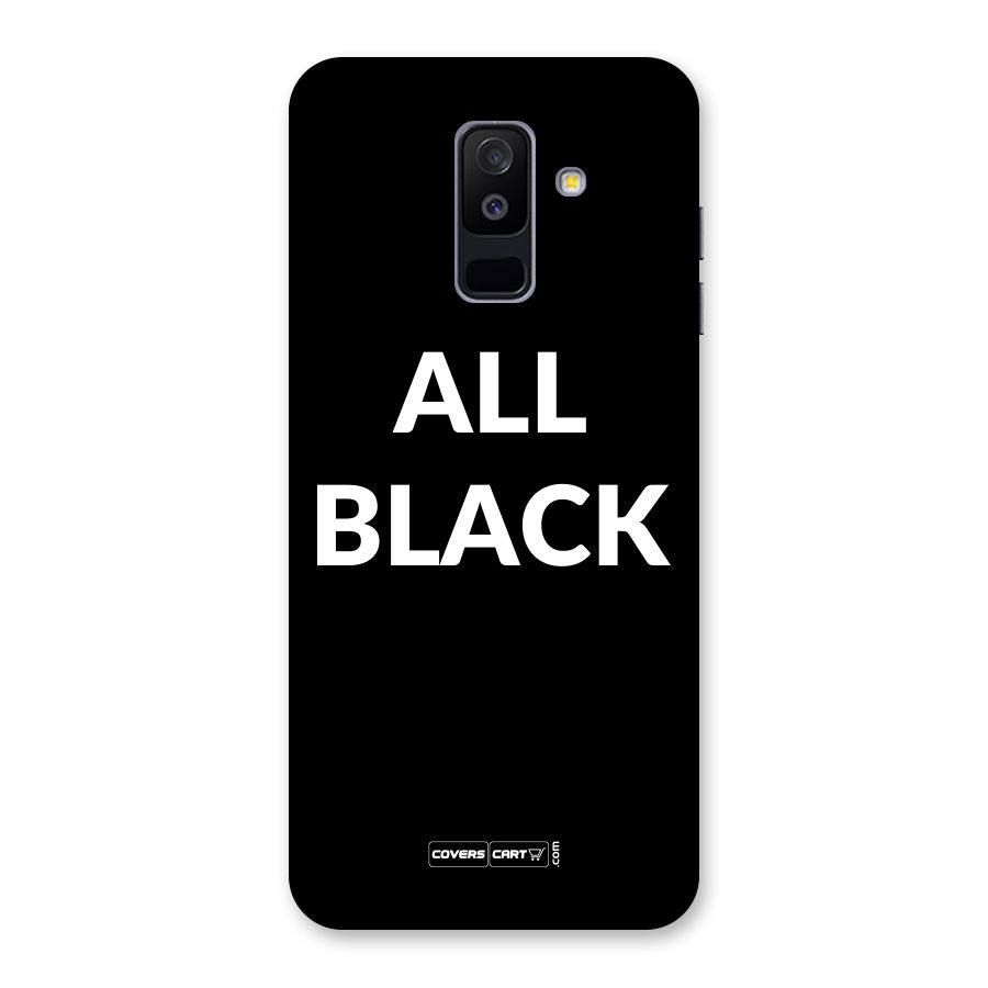 Raftaar All Black Back Case for Galaxy A6 Plus