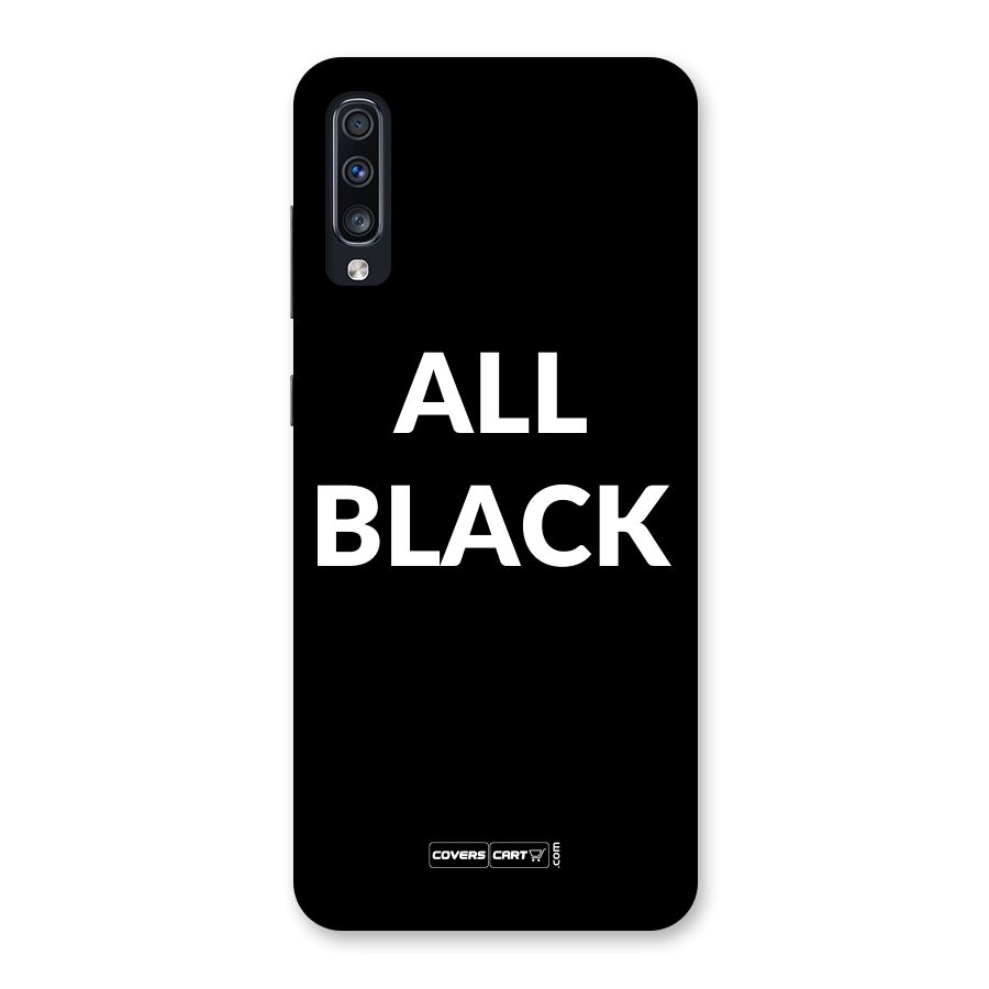 Raftaar All Black Back Case for Galaxy A70