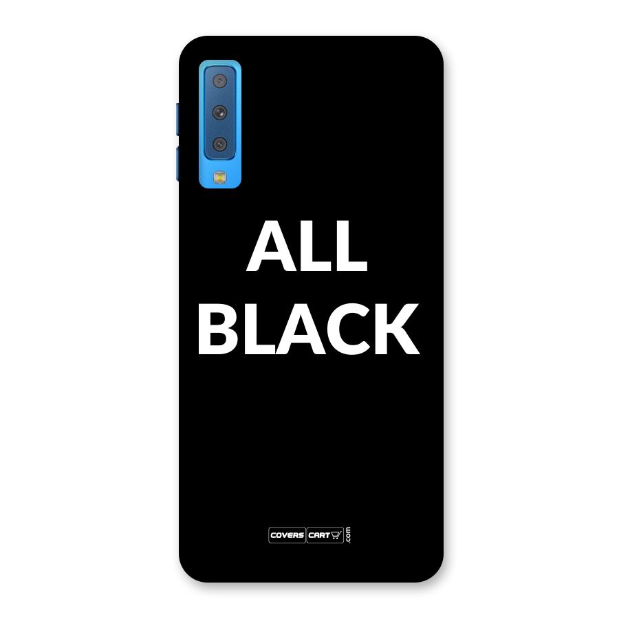 Raftaar All Black Back Case for Galaxy A7 (2018)
