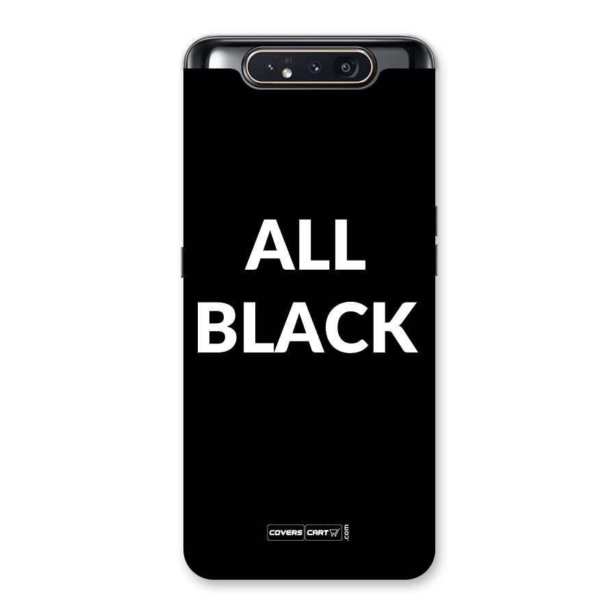 Raftaar All Black Back Case for Galaxy A80