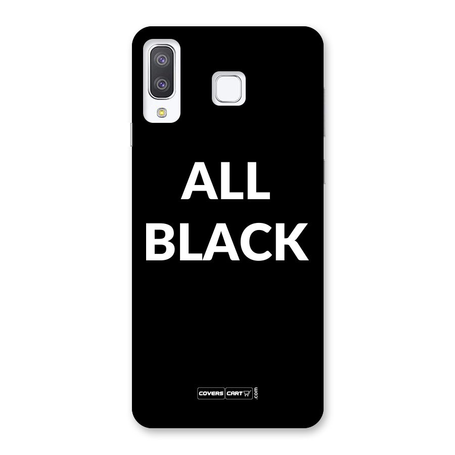 Raftaar All Black Back Case for Galaxy A8 Star