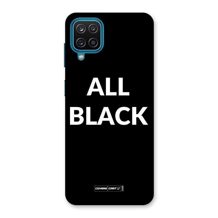 Raftaar All Black Back Case for Galaxy F12