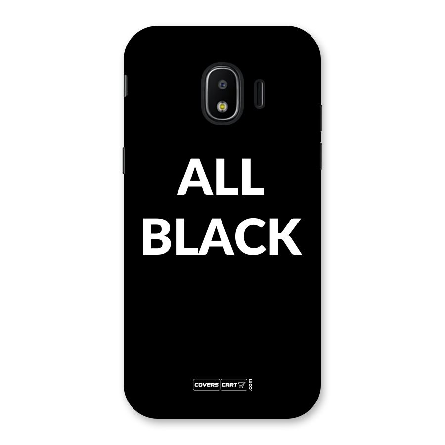 Raftaar All Black Back Case for Galaxy J2 Pro 2018