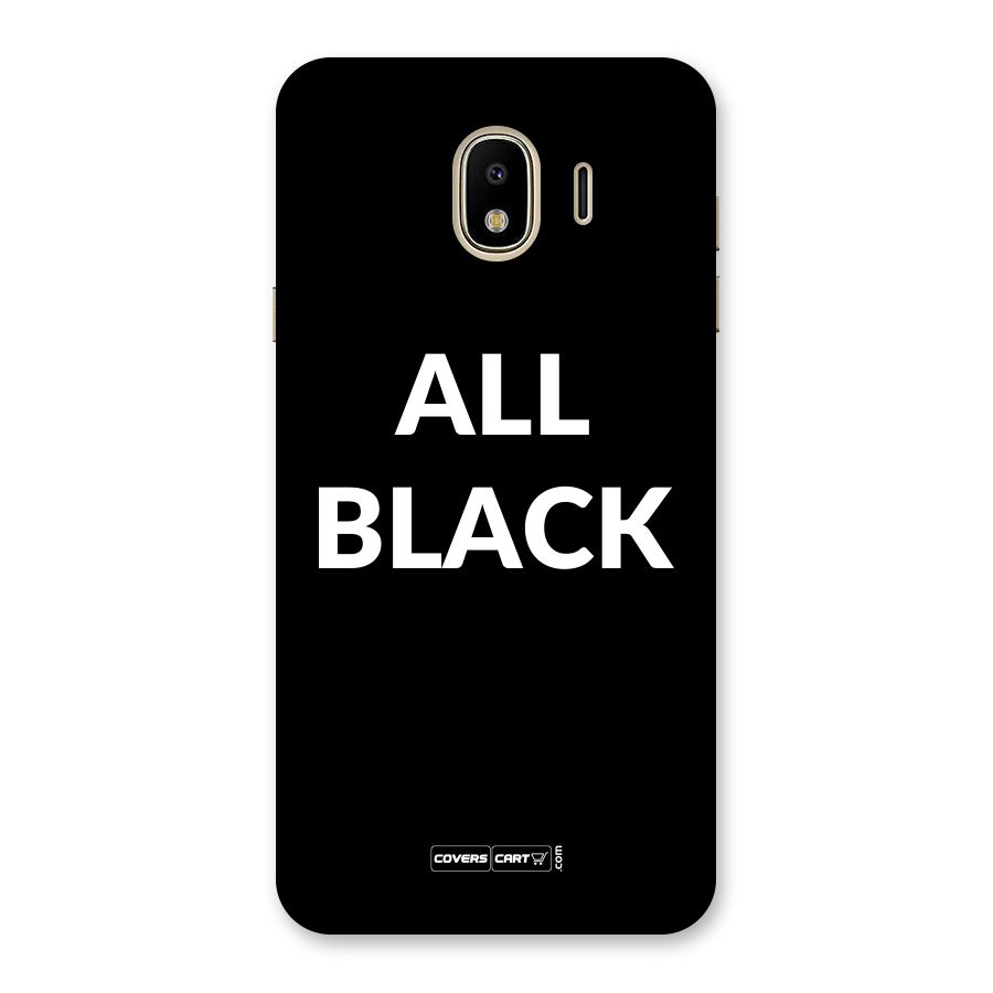 Raftaar All Black Back Case for Galaxy J4