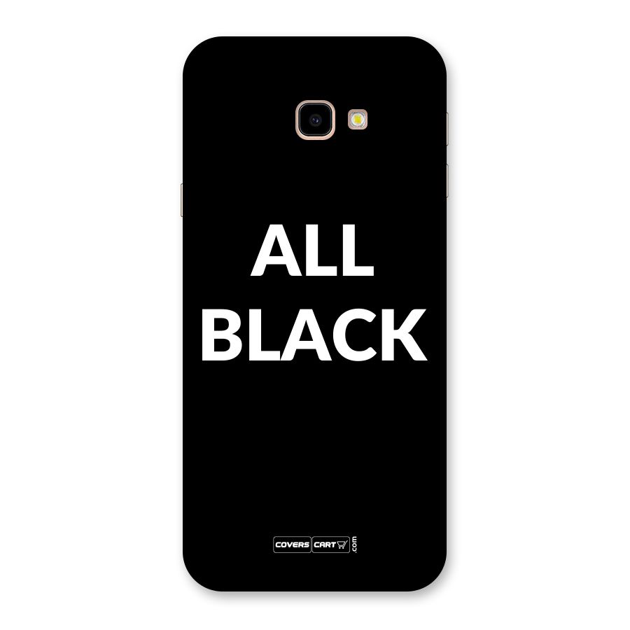 Raftaar All Black Back Case for Galaxy J4 Plus