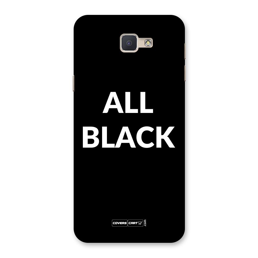 Raftaar All Black Back Case for Galaxy J5 Prime