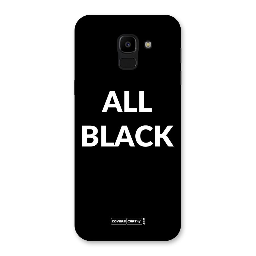 Raftaar All Black Back Case for Galaxy J6