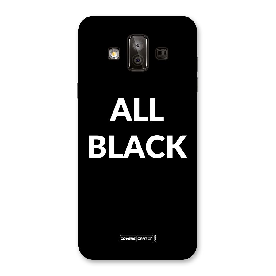 Raftaar All Black Back Case for Galaxy J7 Duo