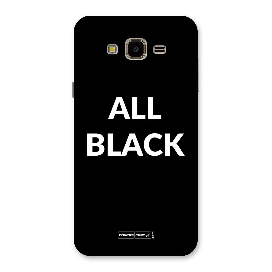 Raftaar All Black Back Case for Galaxy J7 Nxt
