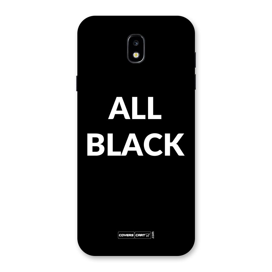 Raftaar All Black Back Case for Galaxy J7 Pro