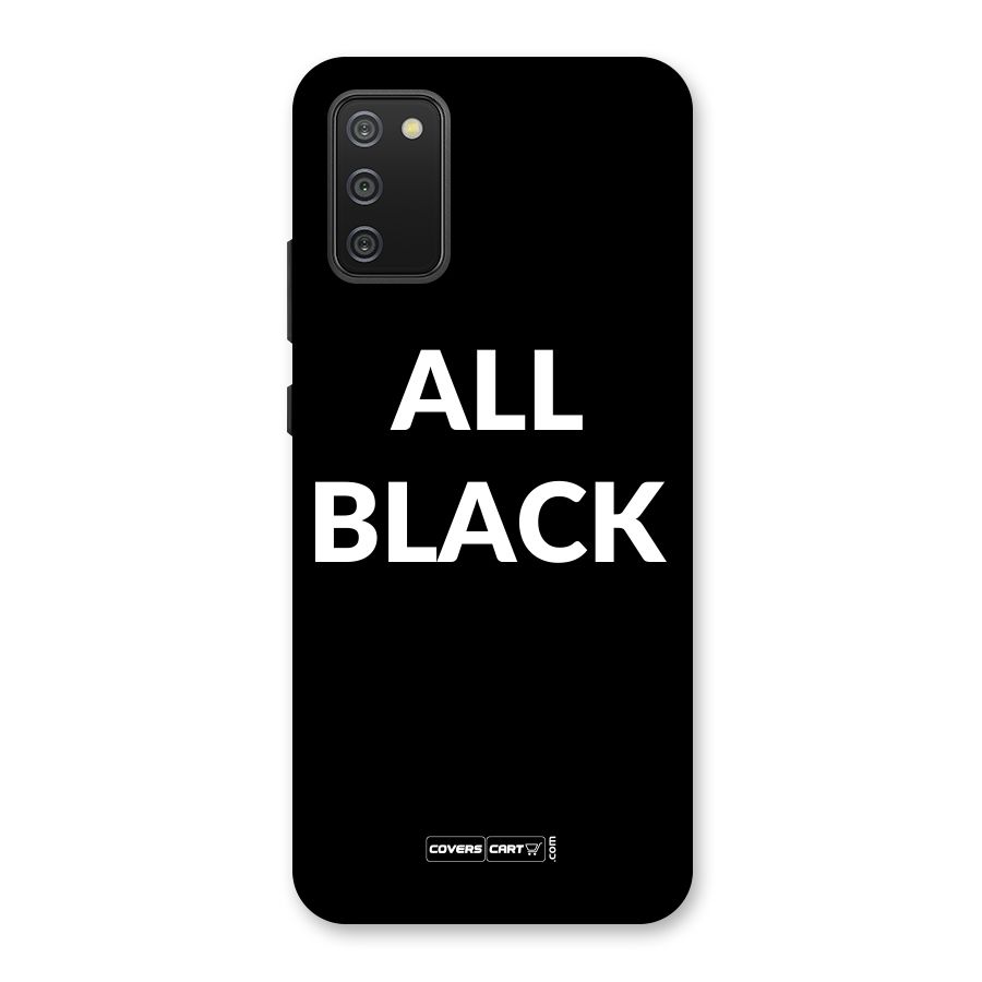 Raftaar All Black Back Case for Galaxy M02s