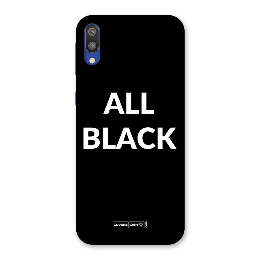 Raftaar All Black Back Case for Galaxy M10