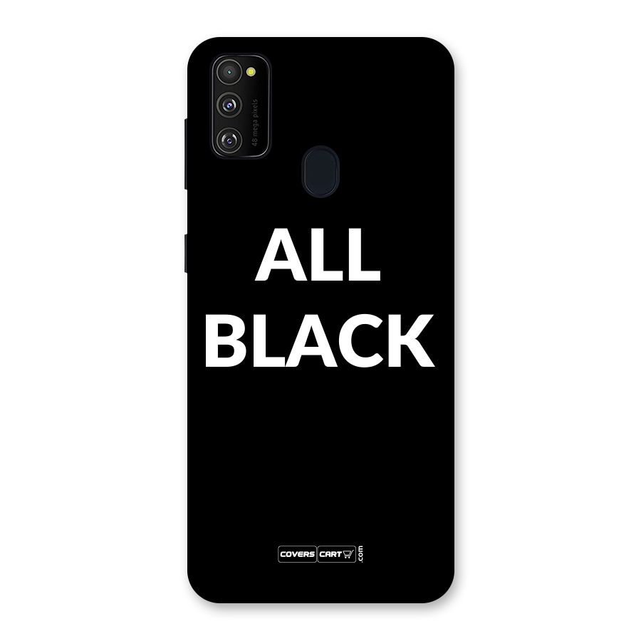 Raftaar All Black Back Case for Galaxy M30s