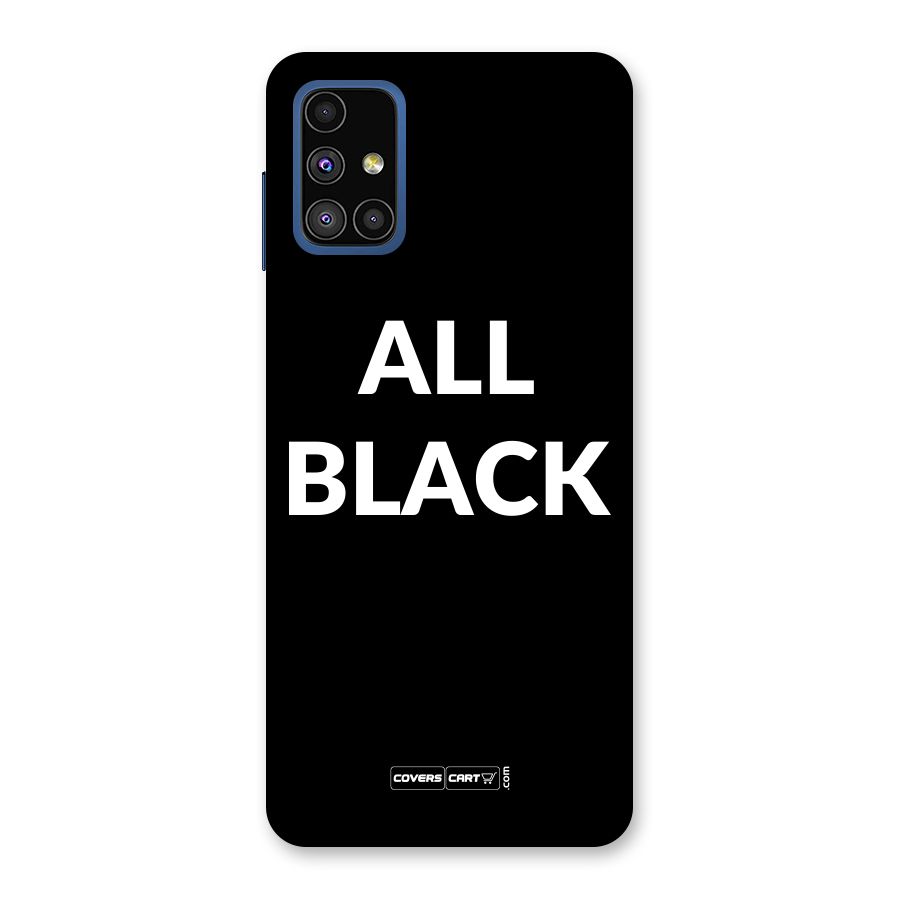 Raftaar All Black Back Case for Galaxy M51