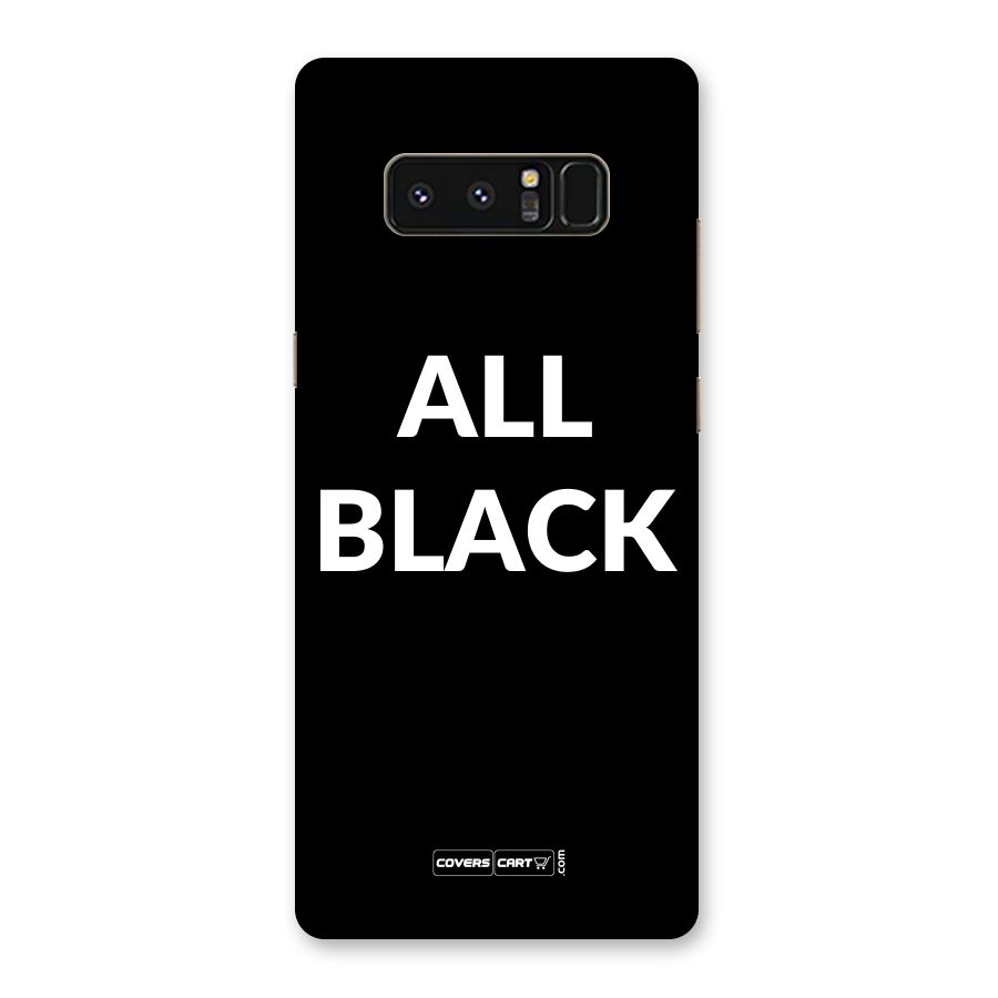 Raftaar All Black Back Case for Galaxy Note 8