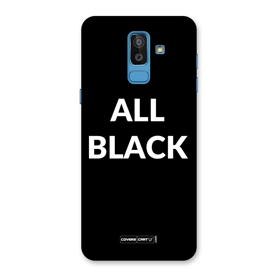 Raftaar All Black Back Case for Galaxy On8 (2018)