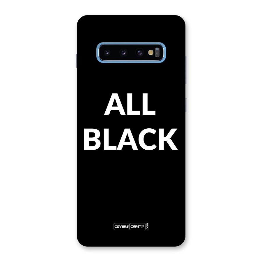 Raftaar All Black Back Case for Galaxy S10 Plus