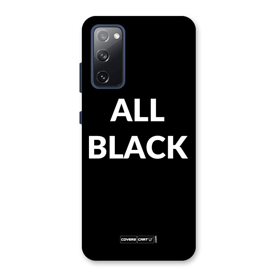 Raftaar All Black Back Case for Galaxy S20 FE