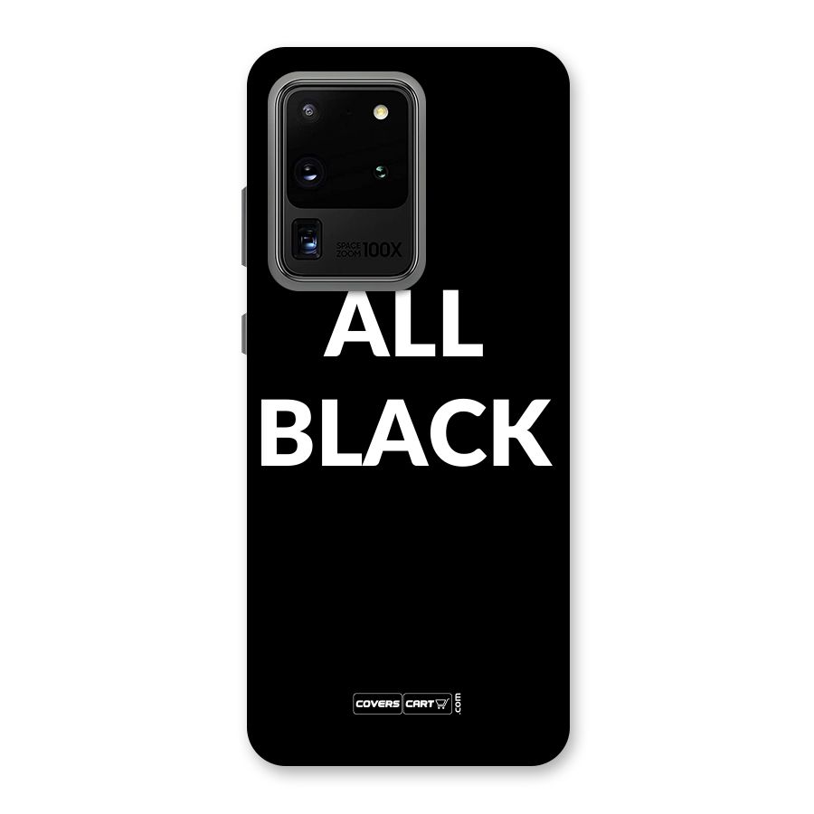 Raftaar All Black Back Case for Galaxy S20 Ultra