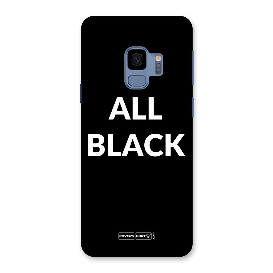 Raftaar All Black Back Case for Galaxy S9