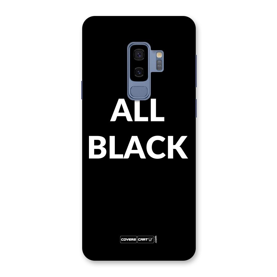 Raftaar All Black Back Case for Galaxy S9 Plus