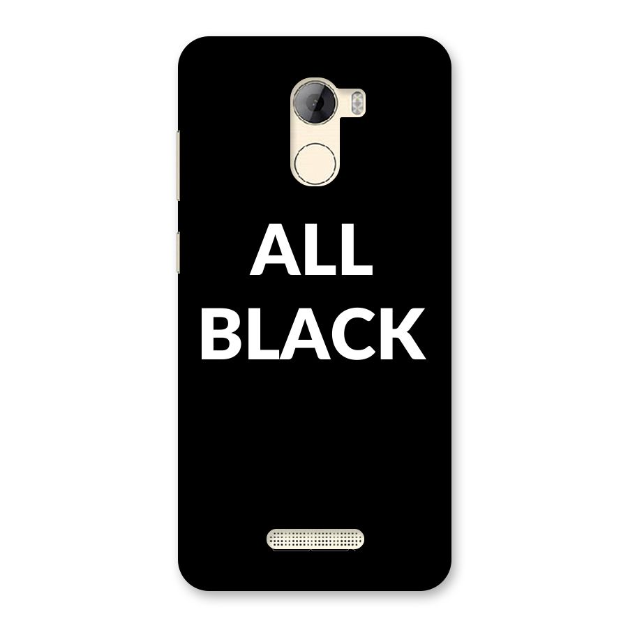 Raftaar All Black Back Case for Gionee A1 LIte