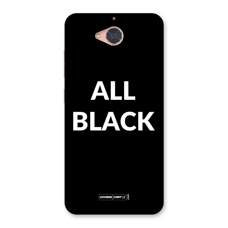 Raftaar All Black Back Case for Gionee S6 Pro