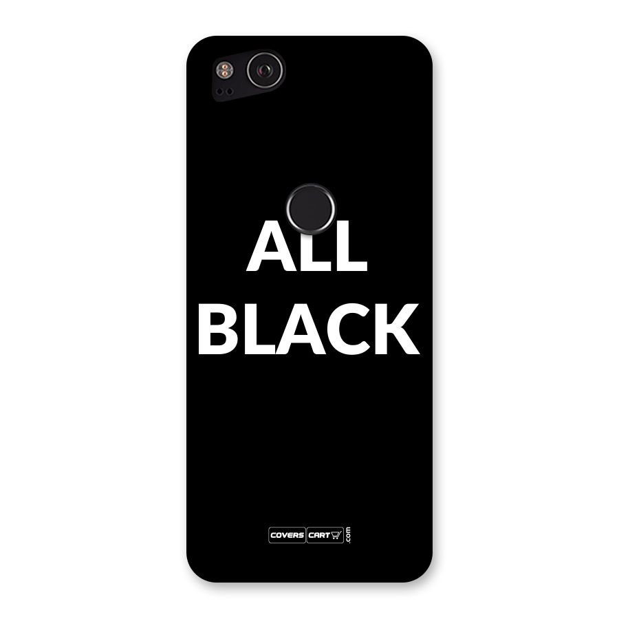 Raftaar All Black Back Case for Google Pixel 2