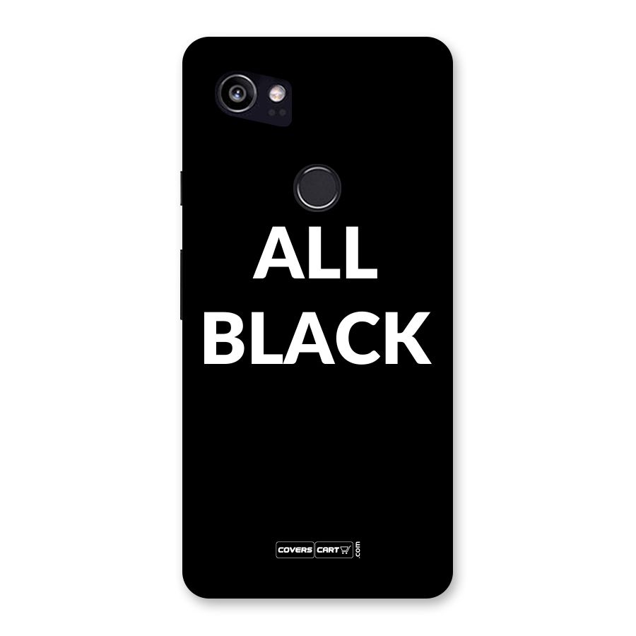 Raftaar All Black Back Case for Google Pixel 2 XL