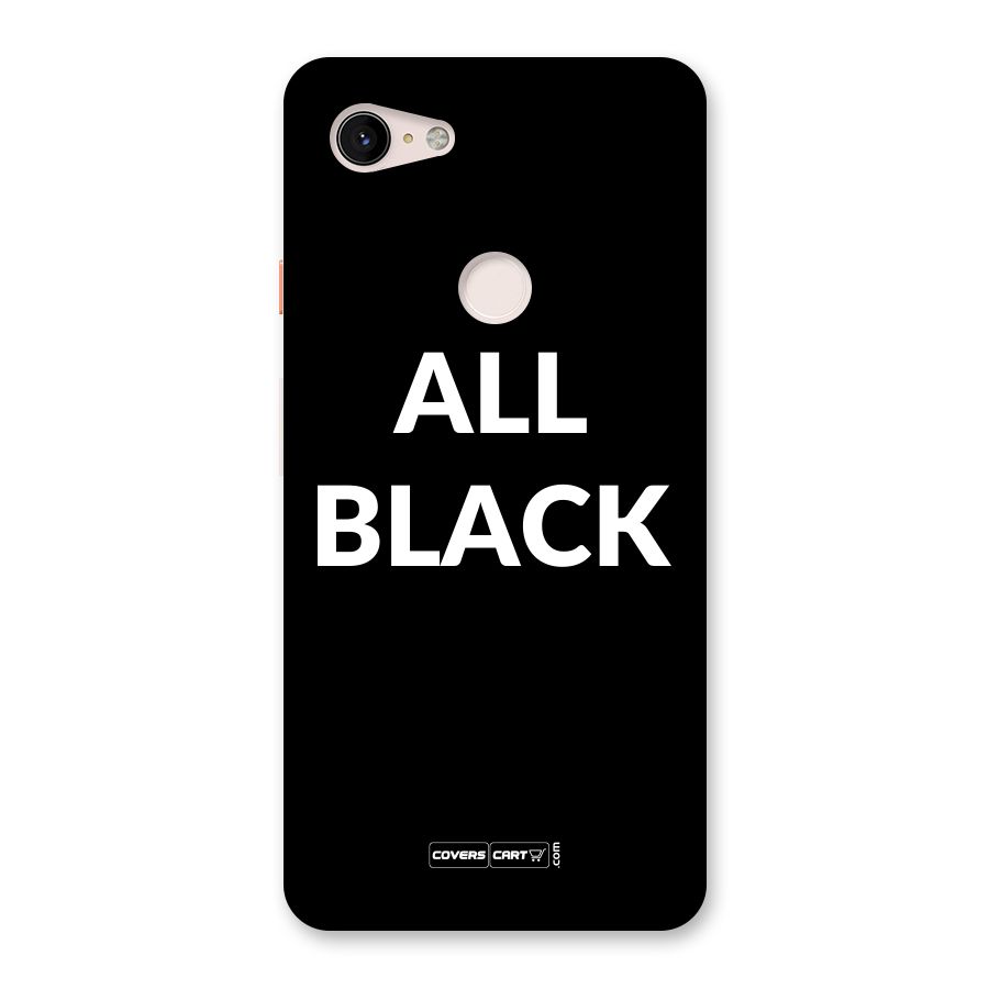 Raftaar All Black Back Case for Google Pixel 3 XL