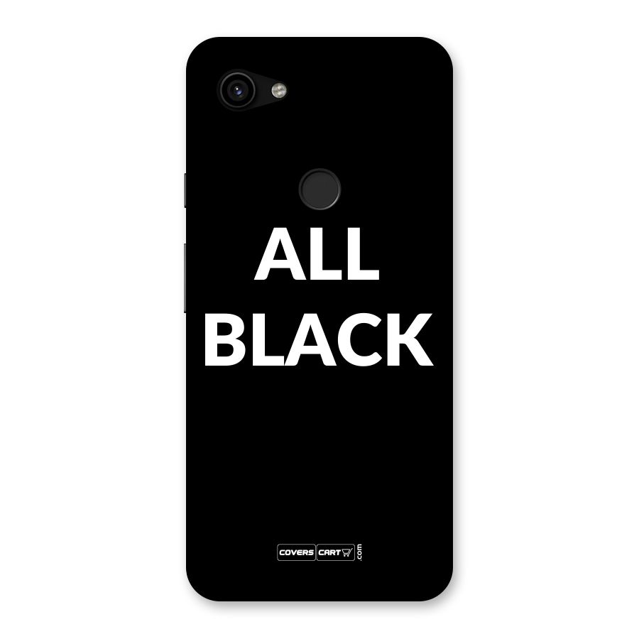Raftaar All Black Back Case for Google Pixel 3a XL