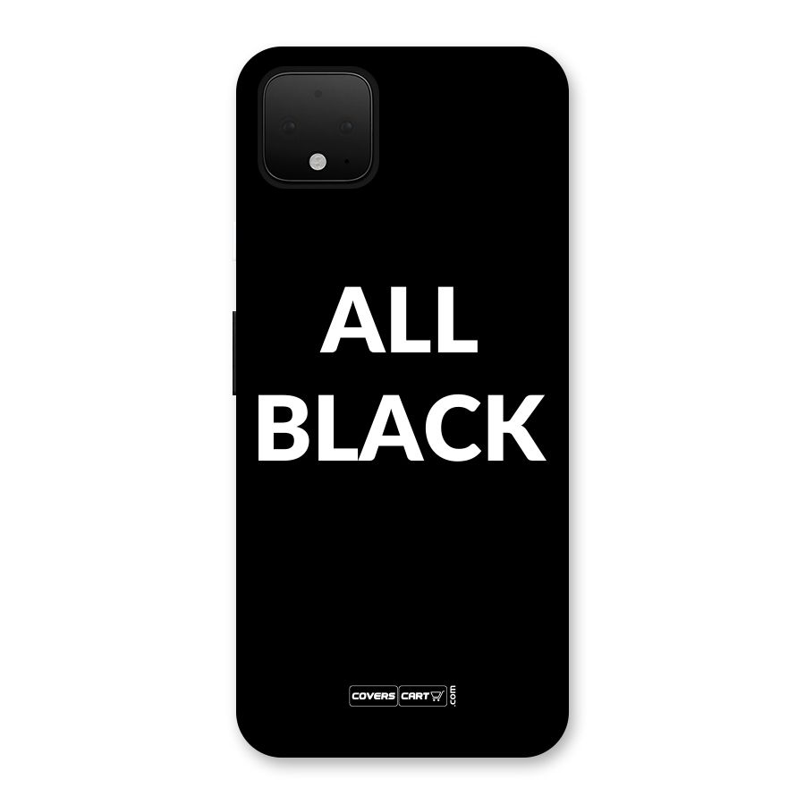 Raftaar All Black Back Case for Google Pixel 4 XL