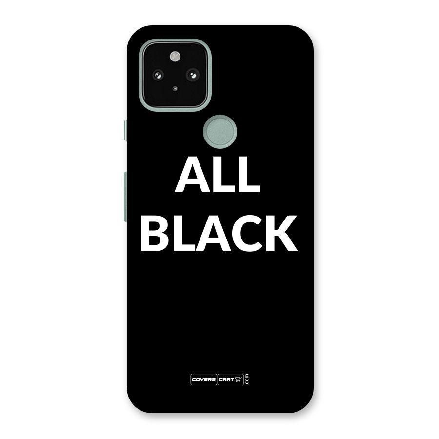 Raftaar All Black Back Case for Google Pixel 5