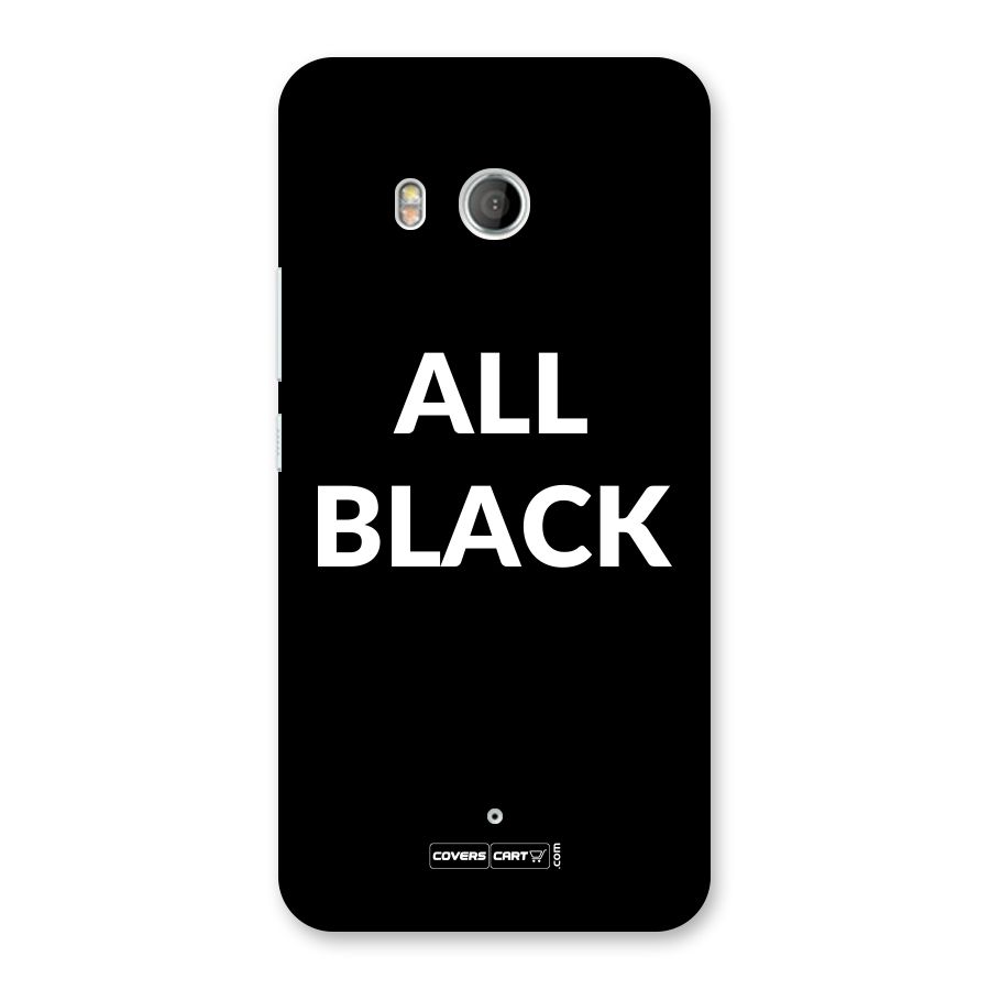 Raftaar All Black Back Case for HTC U11