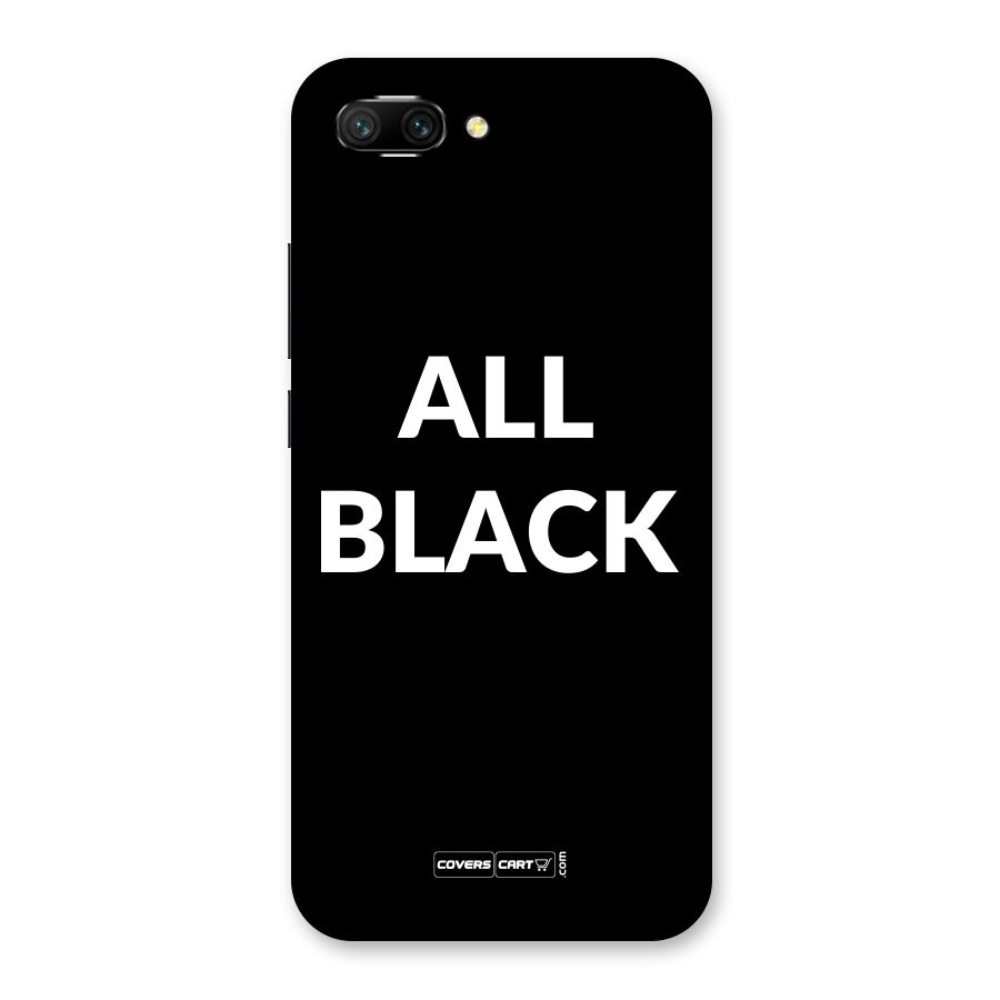 Raftaar All Black Back Case for Honor 10
