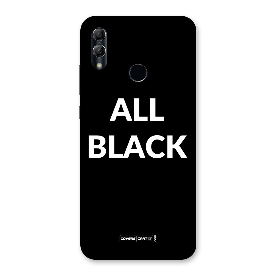 Raftaar All Black Back Case for Honor 10 Lite