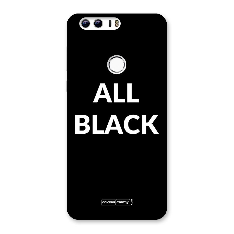 Raftaar All Black Back Case for Honor 8