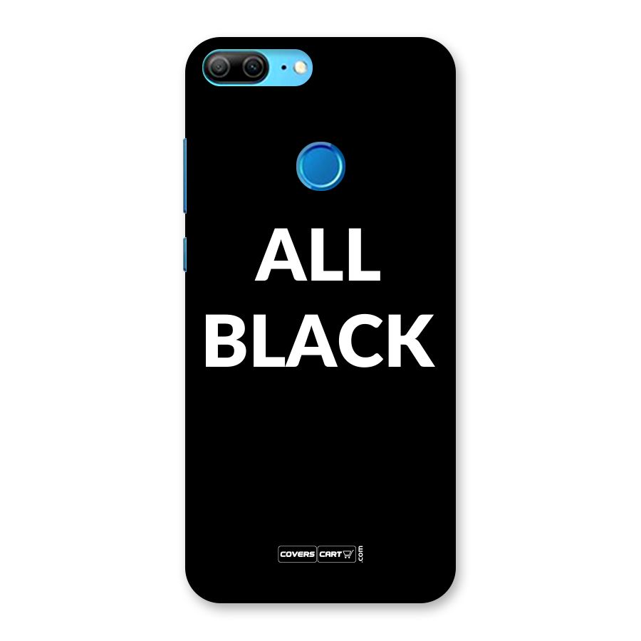 Raftaar All Black Back Case for Honor 9 Lite