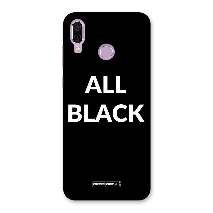 Raftaar All Black Back Case for Honor Play
