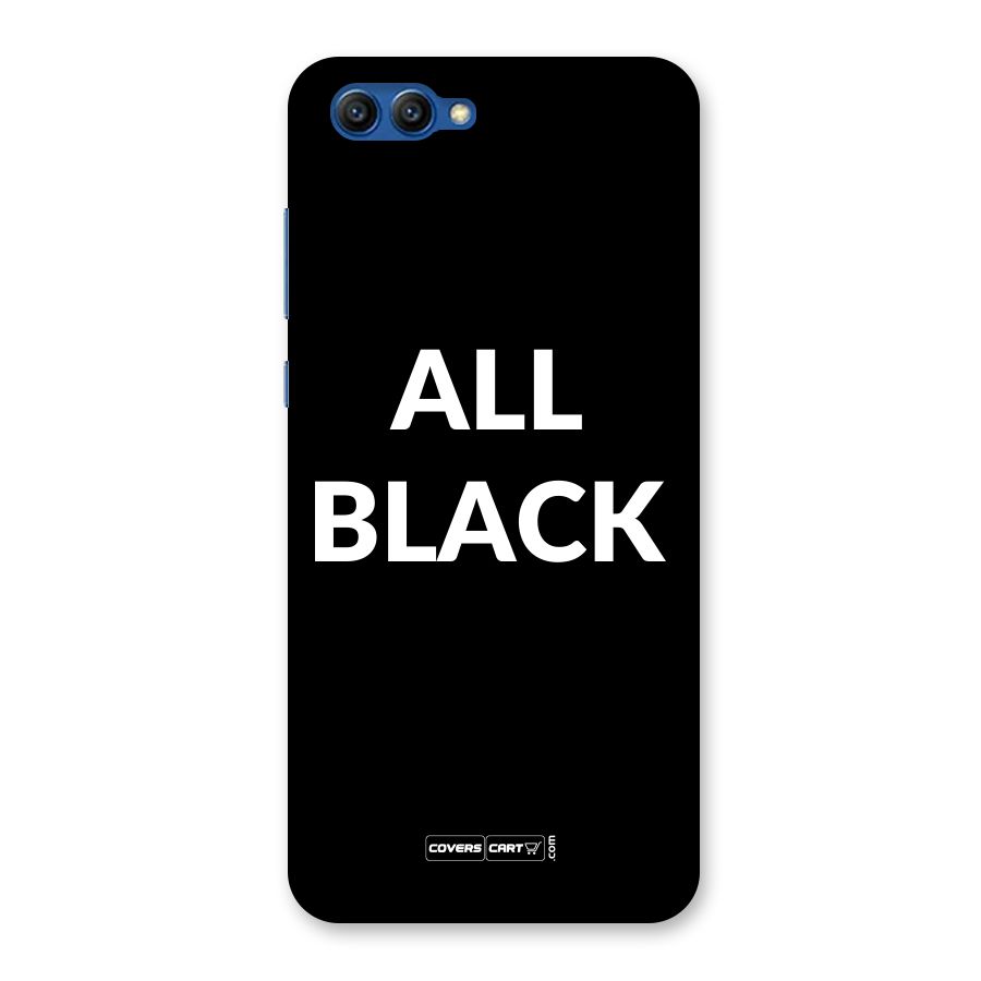Raftaar All Black Back Case for Honor View 10