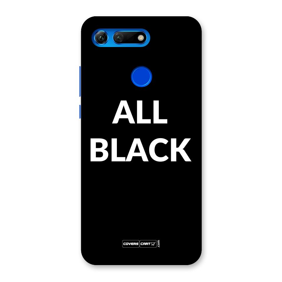 Raftaar All Black Back Case for Honor View 20