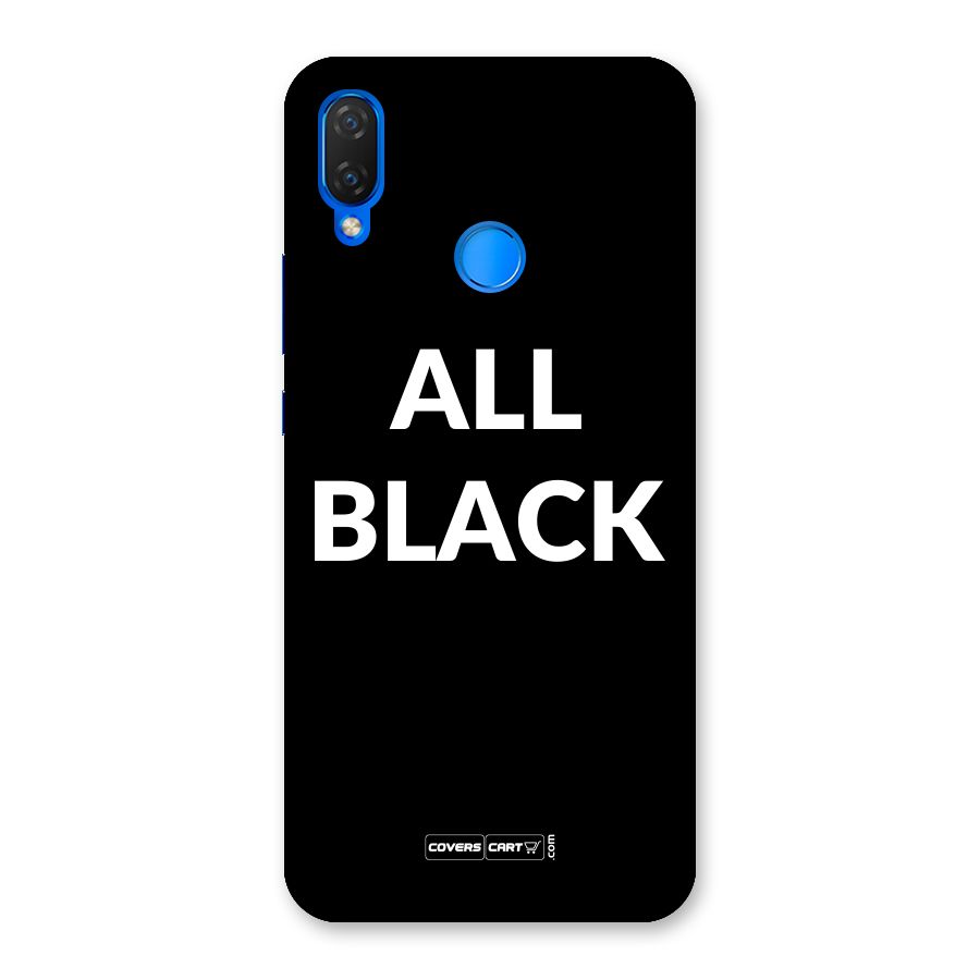 Raftaar All Black Back Case for Huawei P Smart+
