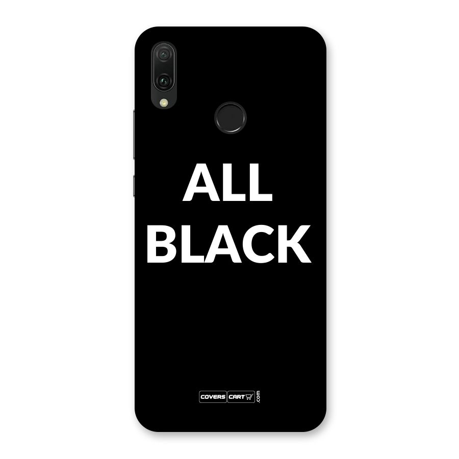 Raftaar All Black Back Case for Huawei Y9 (2019)