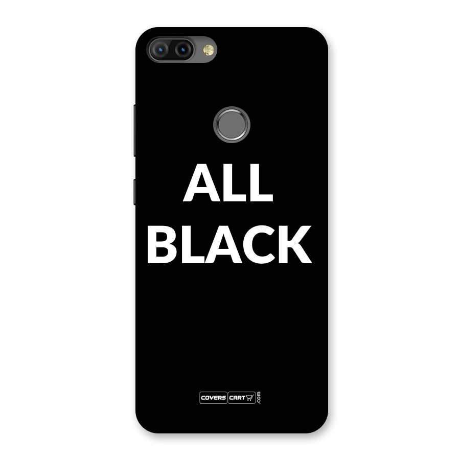 Raftaar All Black Back Case for Infinix Hot 6 Pro