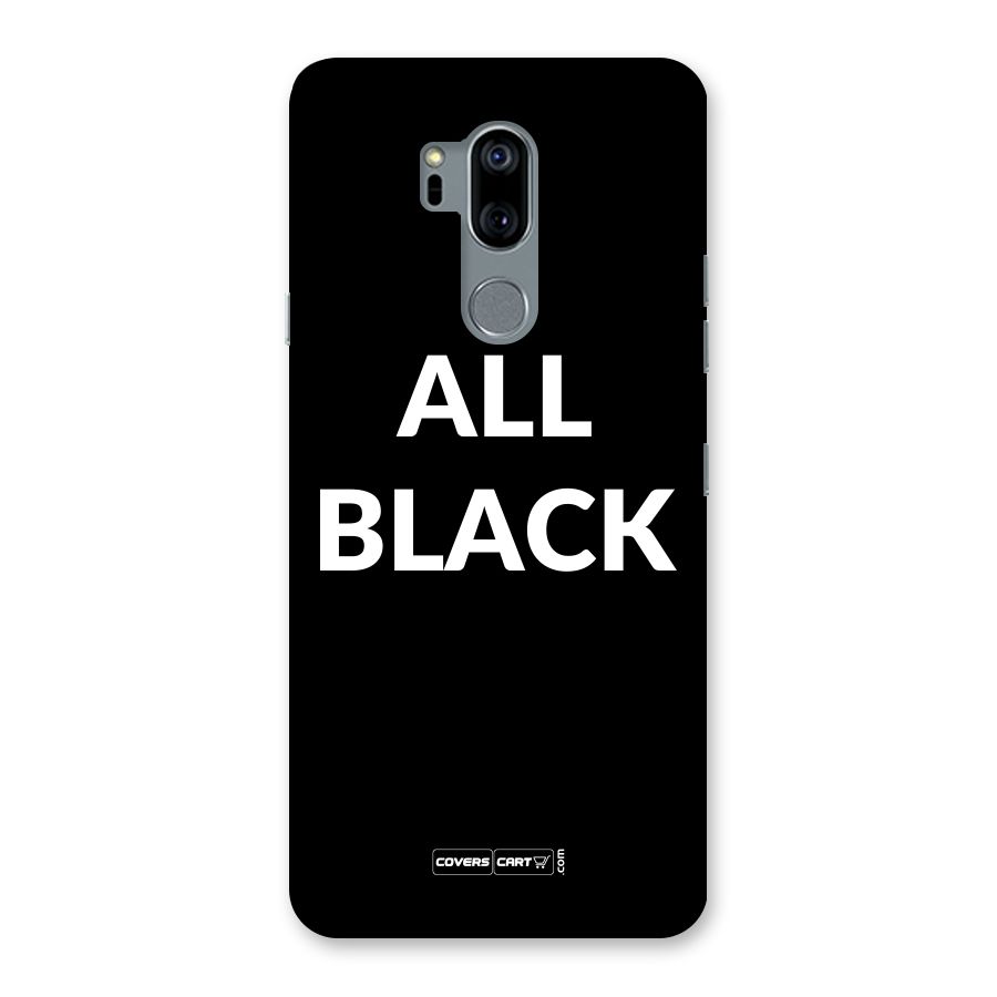 Raftaar All Black Back Case for LG G7