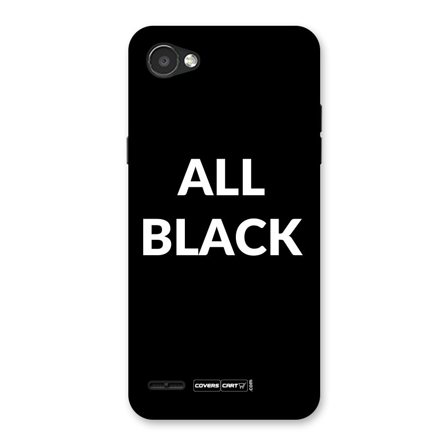 Raftaar All Black Back Case for LG Q6