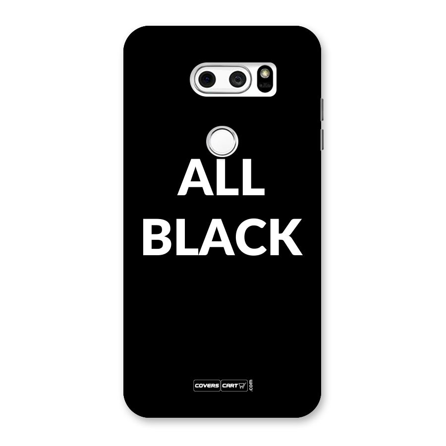 Raftaar All Black Back Case for LG V30