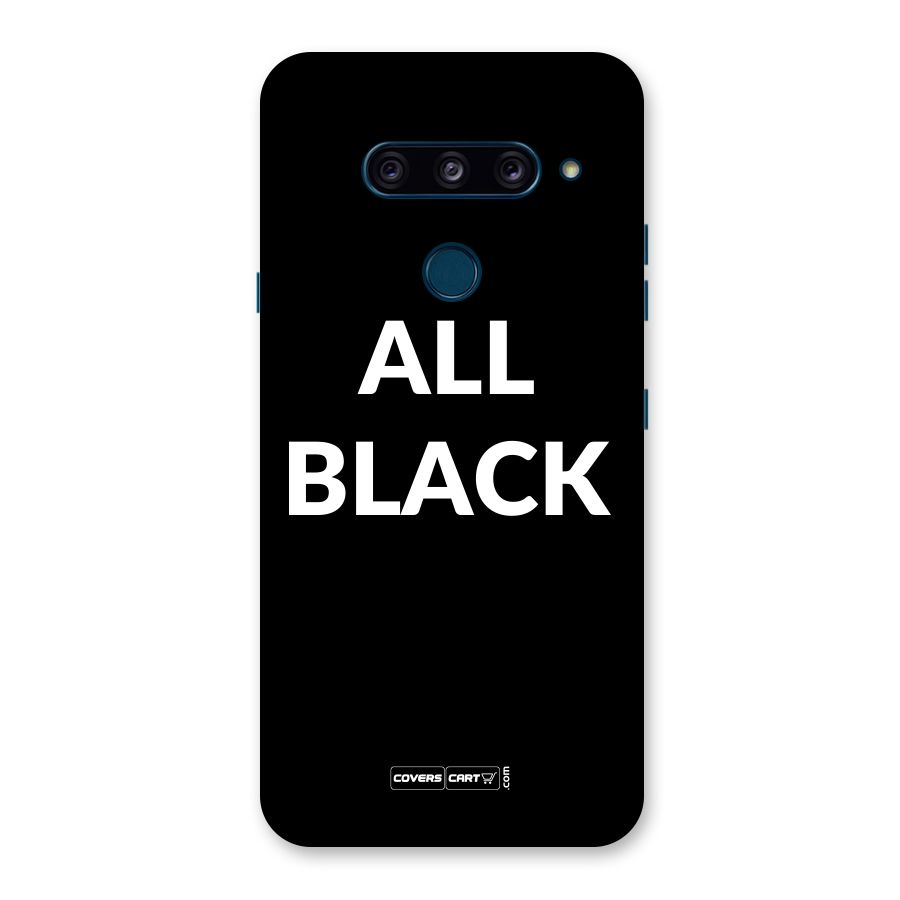 Raftaar All Black Back Case for LG  V40 ThinQ